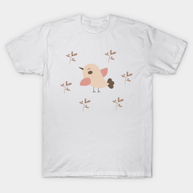 cute bird patern T-Shirt by Cutoft